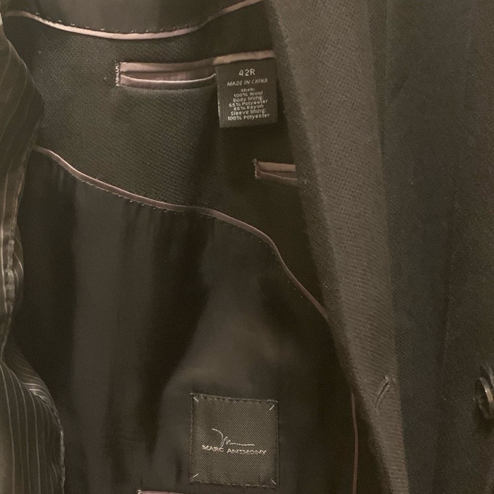 Men’s suit jacket by Marc Anthony.